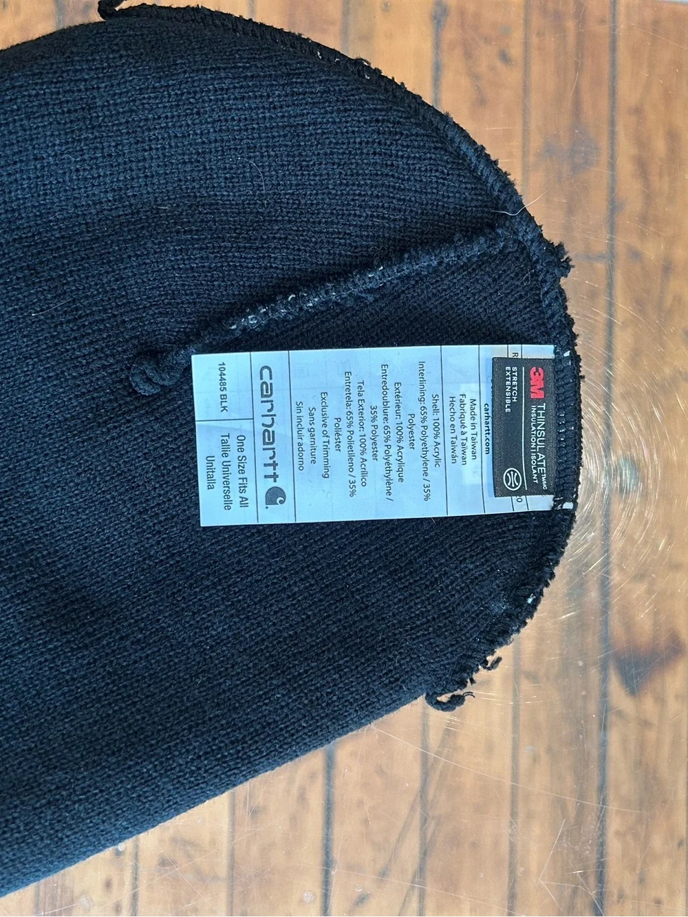 Carhartt Black 3M Thinsulate Knit Balaclava Face Mask OSFM